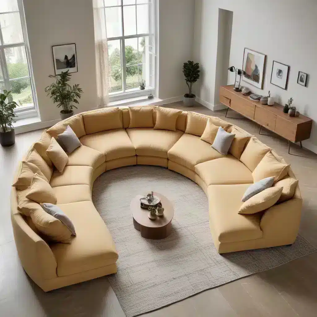Sink into the Comfort of a Stylish and Supportive U-Shaped Sofa Design