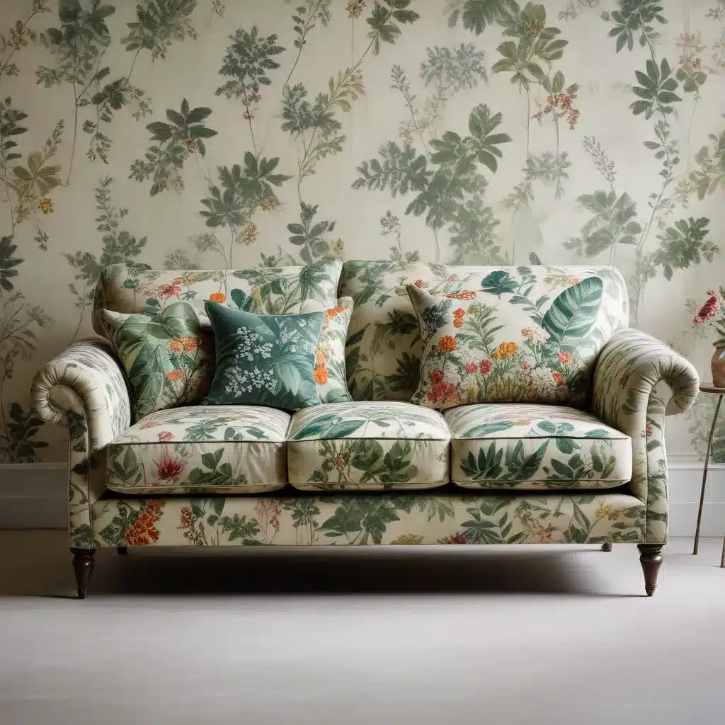 Sofa Spectacular Botanical Bliss  Lush Leaf and Floral Prints