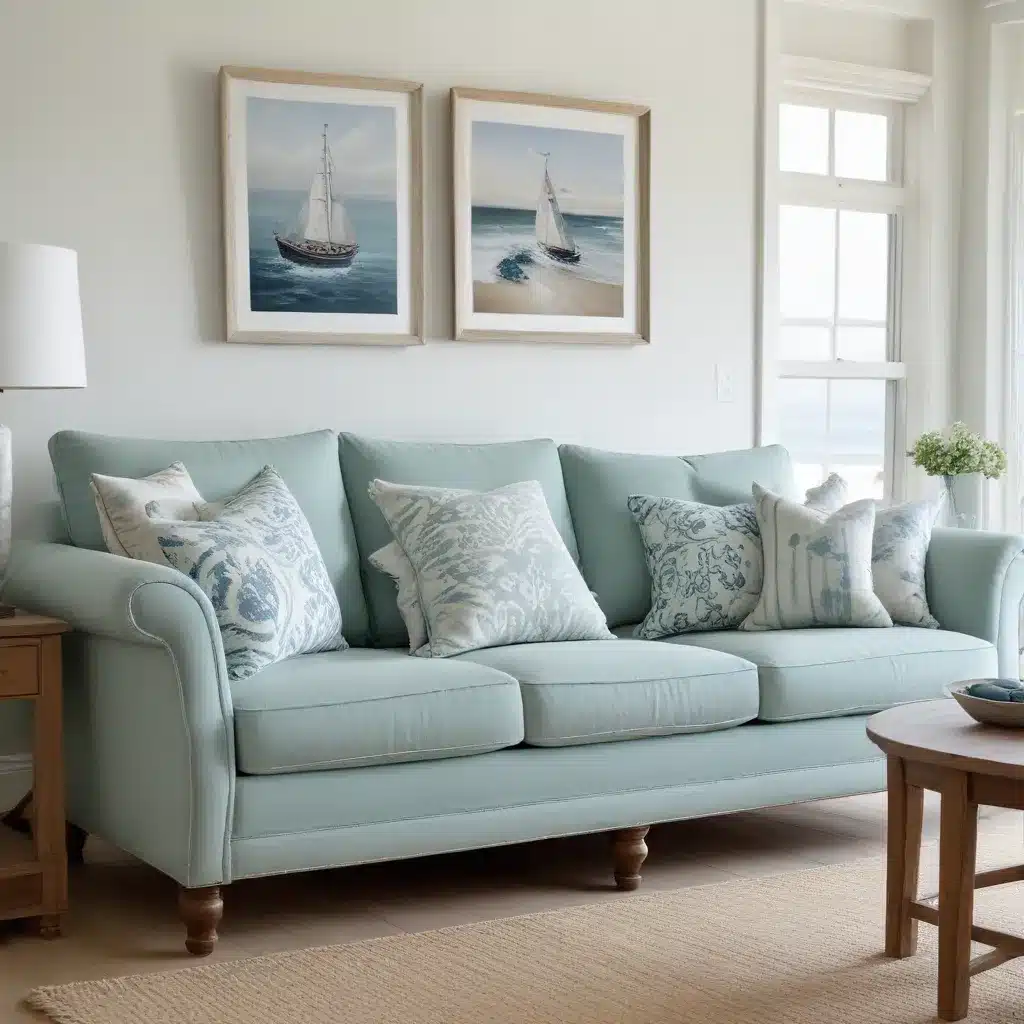 Sofa Spectacular Coastal Calm  Serene Oceanic Hues and Motifs