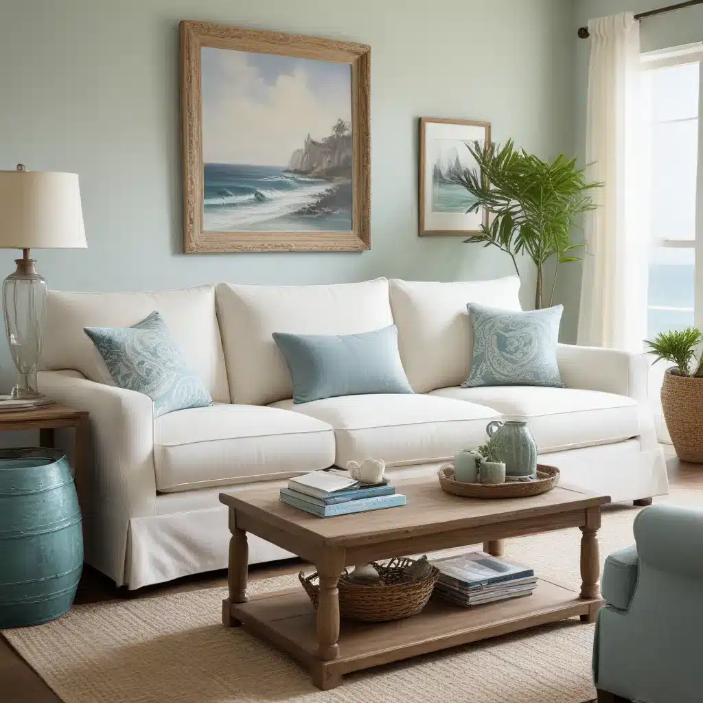 Sofa Spectacular Cultivating Coastal Chic with Soothing Oceanic Hues