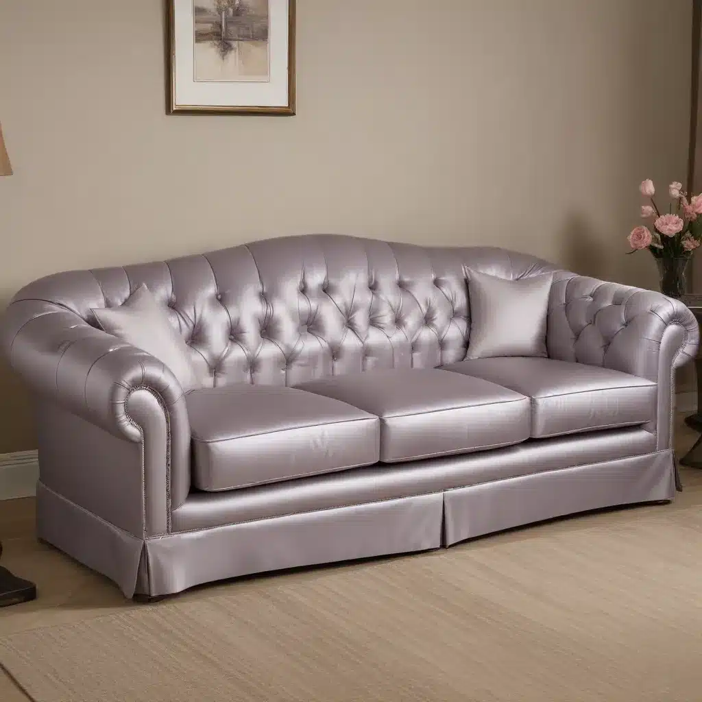 Sofa Spectacular Satin Sophistication  Lustrous Finishes and Sheen