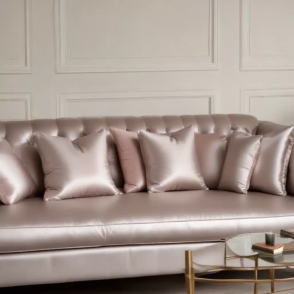 Sofa Spectacular Subtly Posh  Satin Lustrous and Metallic Finishes