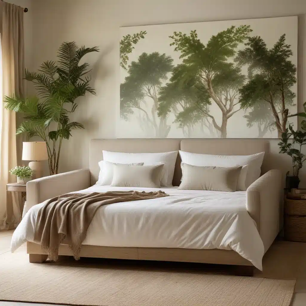 Soothing Sanctuary Nature-Inspired Bedroom Sofas