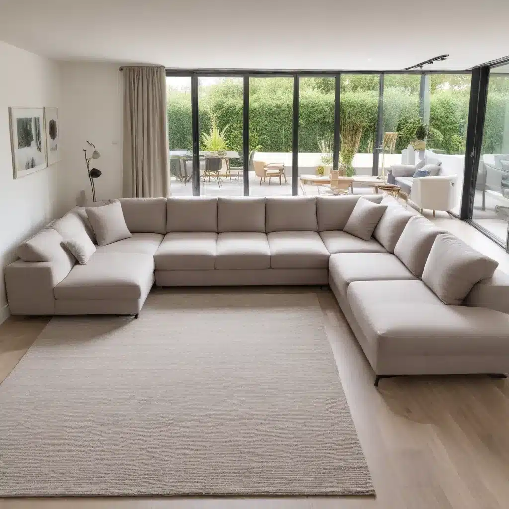 Stretch Out and Relax on a Spacious U-Shaped Sofa