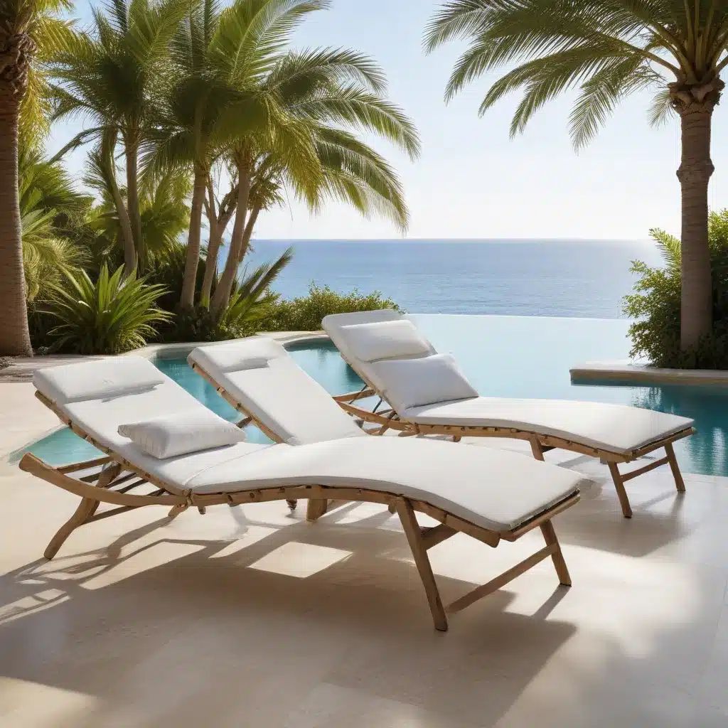 Tranquil Oasis Chaise Longues for Sophisticated Serenity