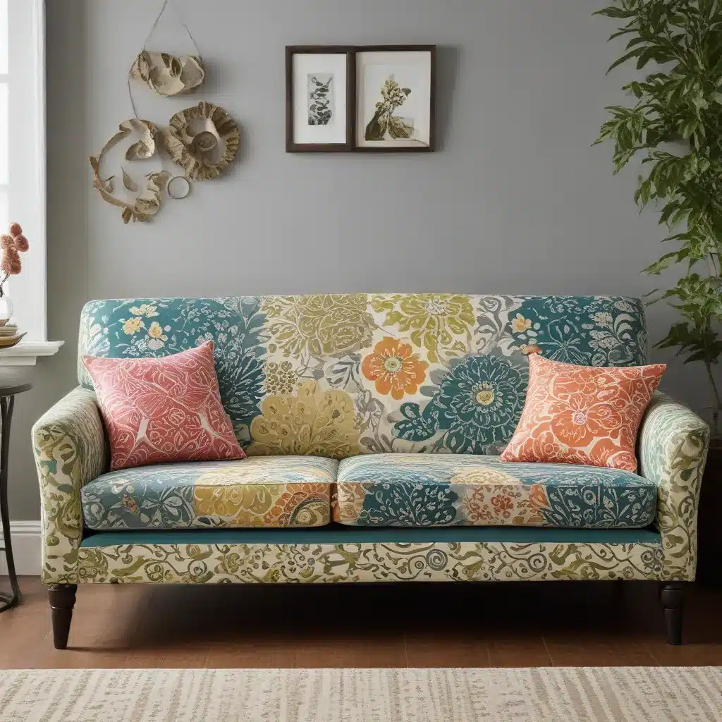 Transform a Sofa with Fun Bold Fabrics