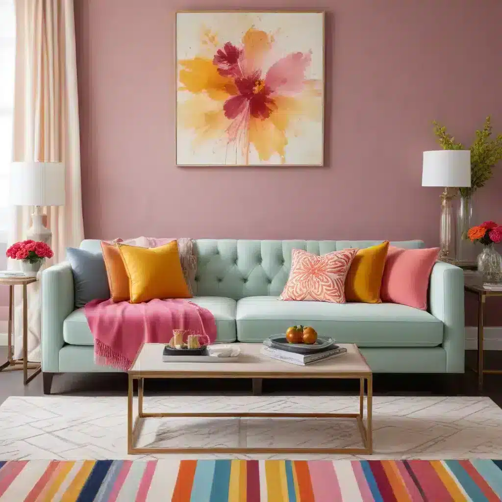 Vibrant Color Combos Elevate Neutral Sofa Palettes for Visual Impact