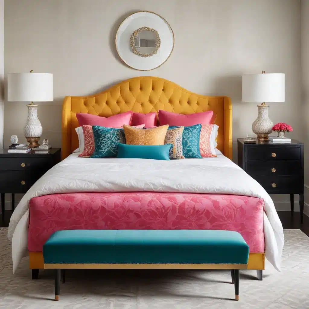 Vibrant Upholstery Bold Statements for Standout Bedrooms