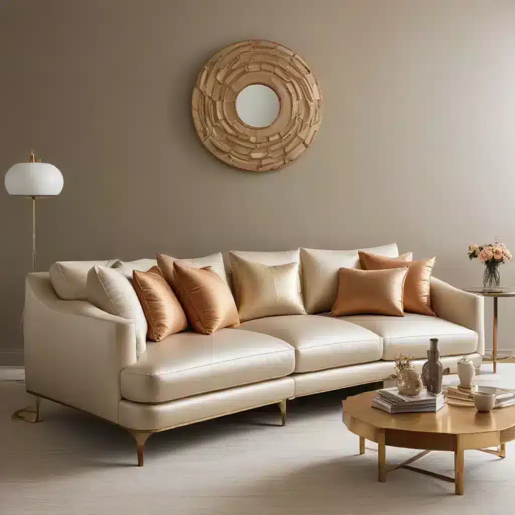 Warm Metallics Elevate Neutral Modern Palettes Sofas that Exude Refined Style