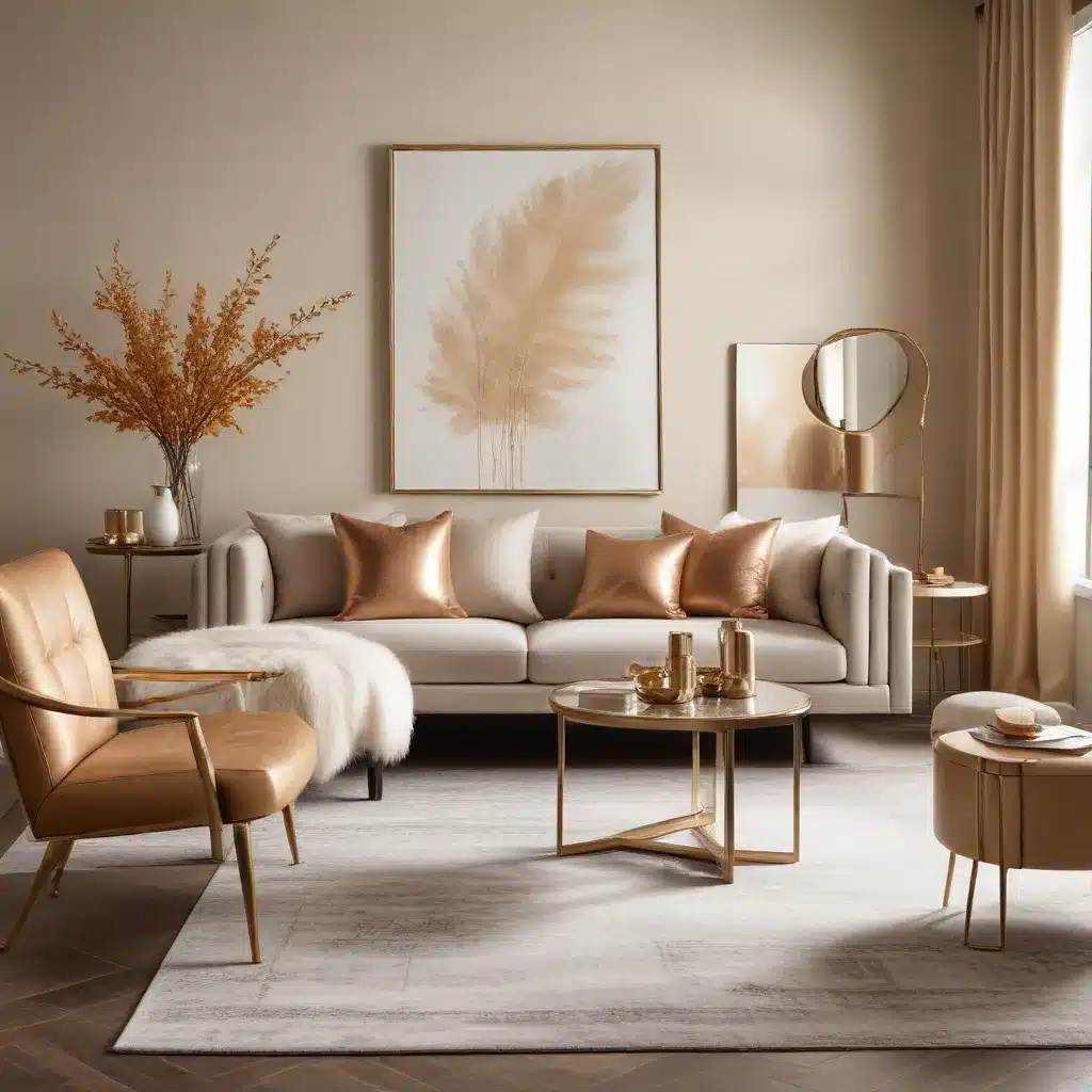 Warm Metallics Meet Neutral Palettes for Modern Sophistication