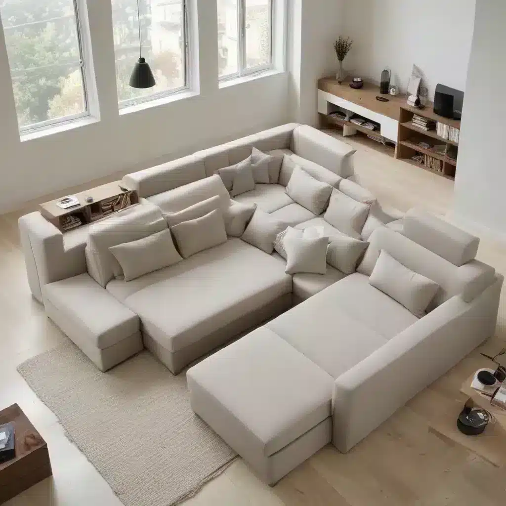 Streamlining Efficient Living: U-Shaped Sofa Beds for Organized Interiors