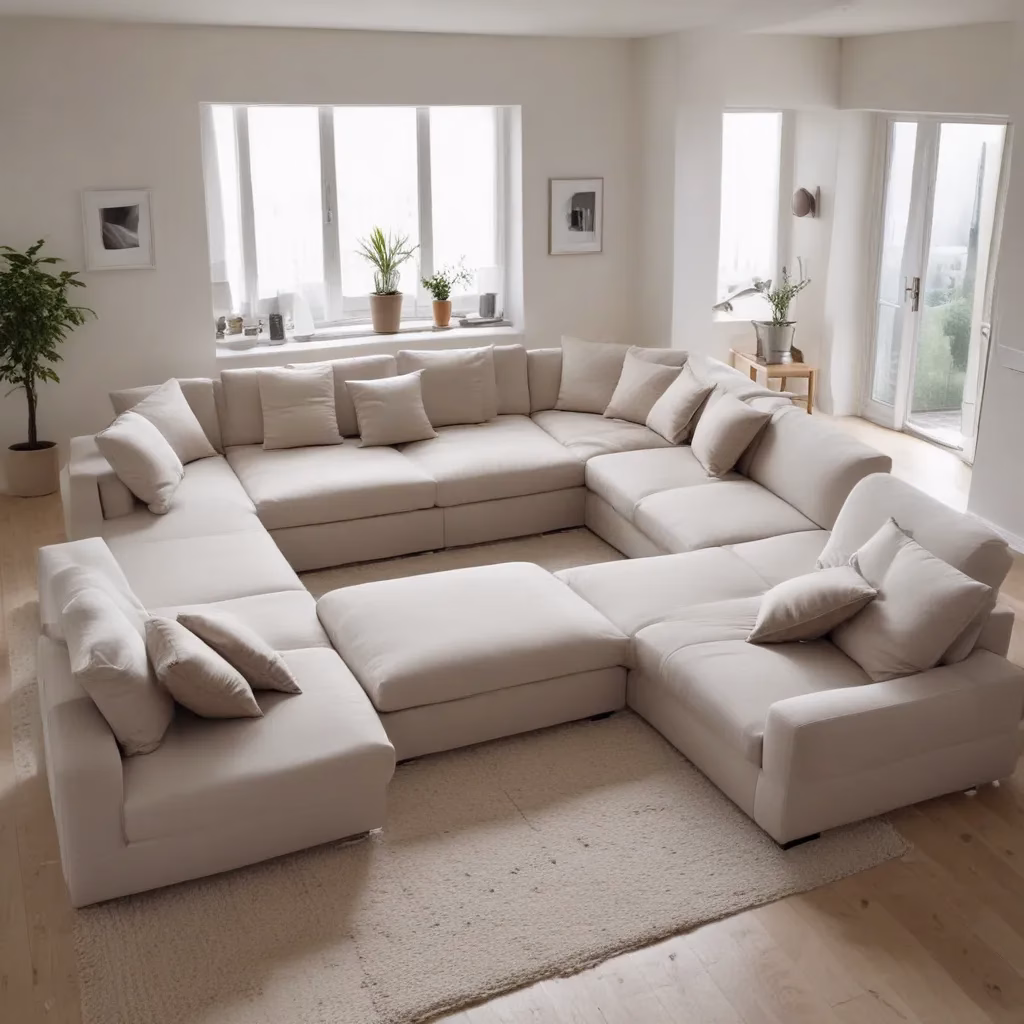 Arranging Furniture for Optimal Flow and Comfort: U-Shaped Sofa Bed Layouts