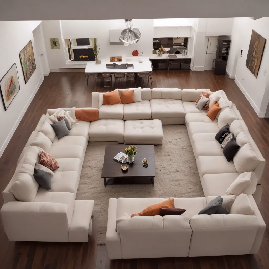 Arranging Furniture to Enhance Conversation with U-Shaped Sofa Layouts