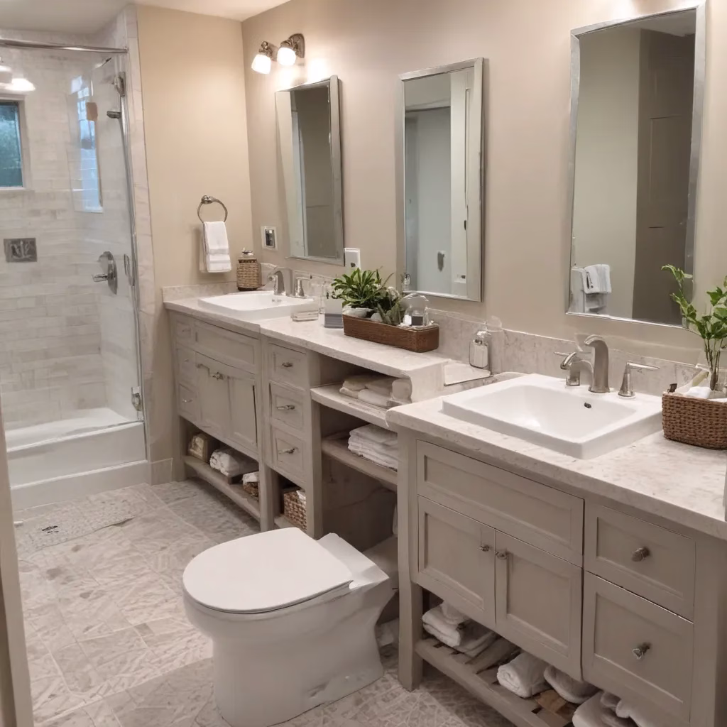 Arranging Multiple Seating Pieces in Bathroom Living Zones