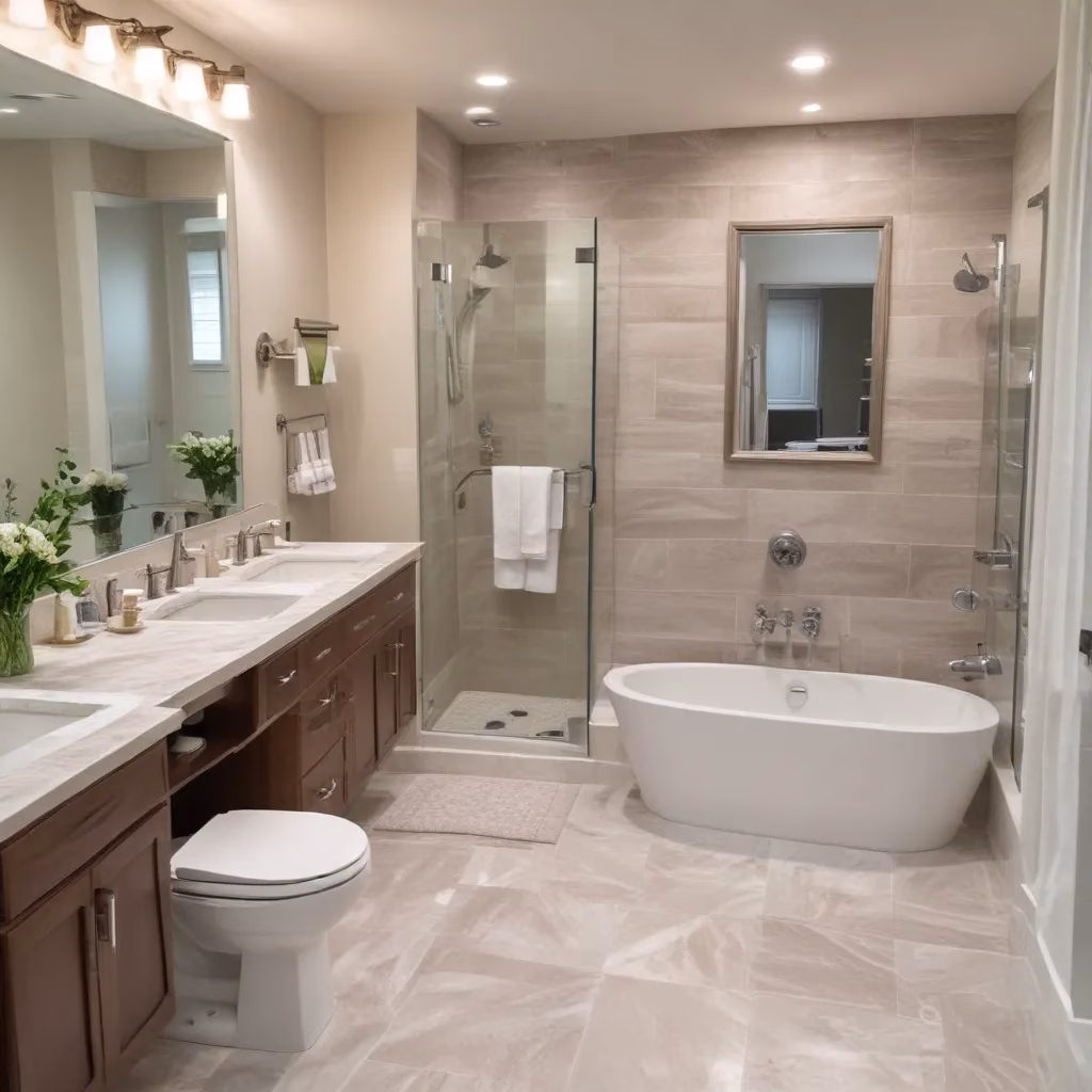 Arranging Multiple Seating Pieces in Multipurpose Bathroom Living Zones