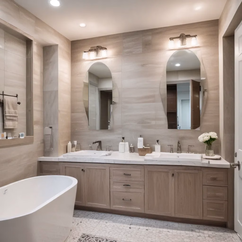 Arranging Multiple Seating Pieces in Multipurpose Bathroom Zones
