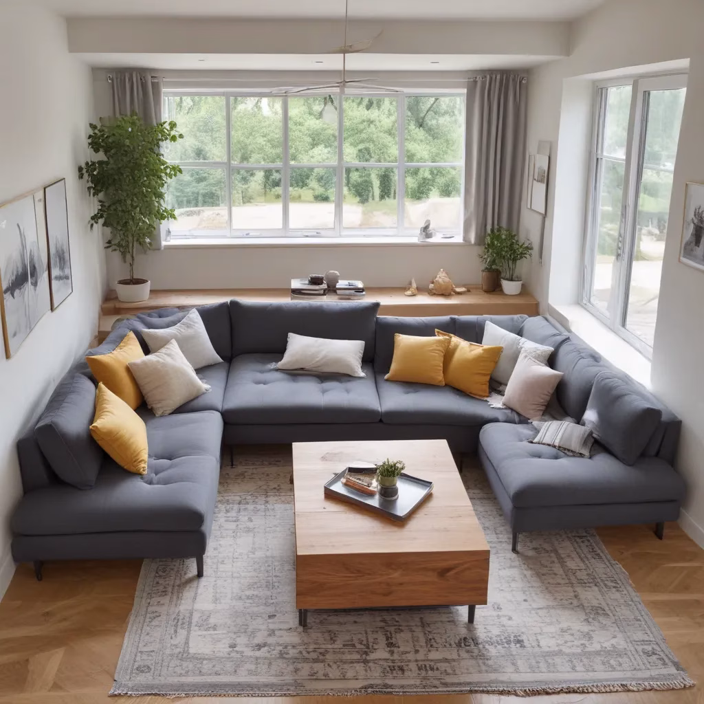 Arranging for Optimal Flow: U-Shaped Sofa Bed Layouts for Open Concept Spaces