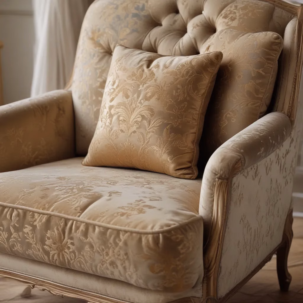 Caring for Burnished Brocade Velvet Upholstery: Preserving Its Antique, Metallic-Infused Look