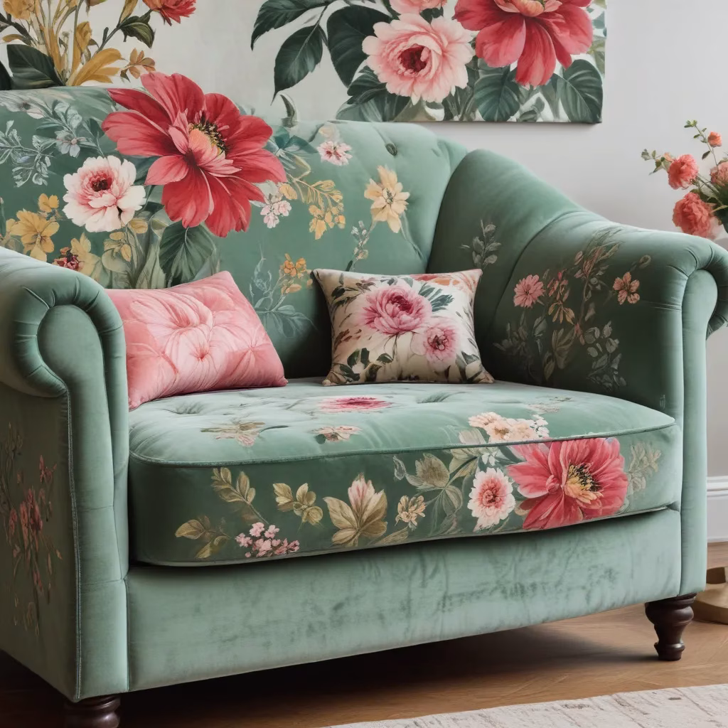 Caring for Floral Velvet Upholstery: Preserving Its Lush, Botanical Beauty