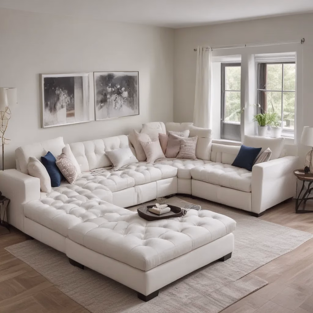 Elevating Living Room Decor with Sophisticated U-Shaped Sofa Beds