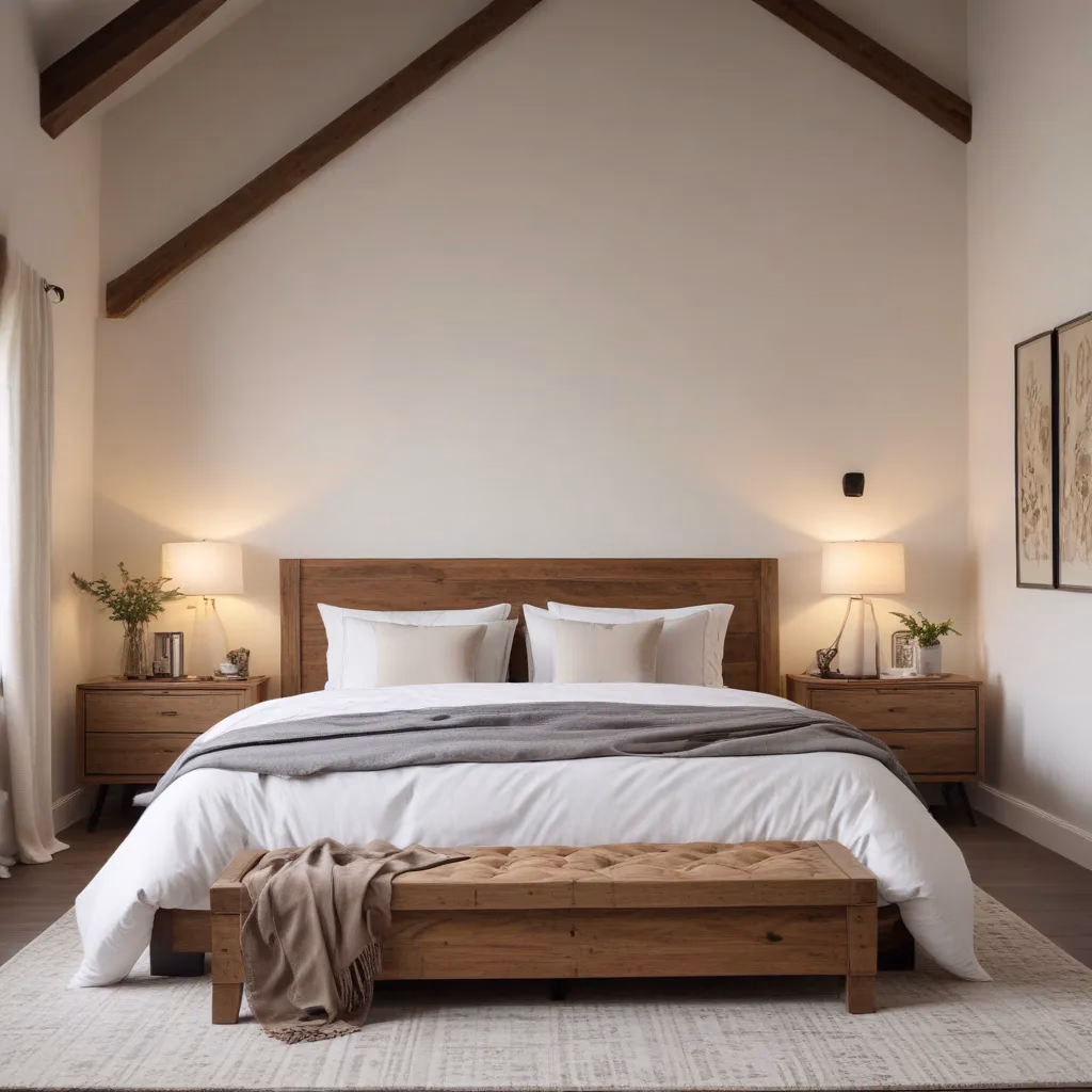 Farmhouse Fusion: Rustic-Meets-Modern Bedroom Sofas for Cosy Charm