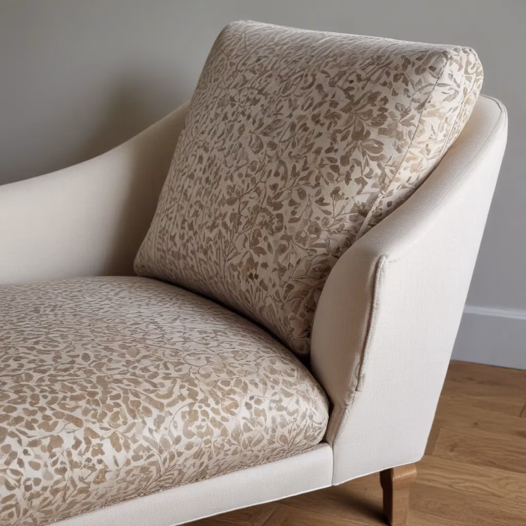 Layering Textures and Patterns on Chaise Longue Upholstery
