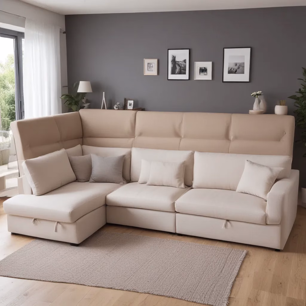 Organised Living with Versatile U-Shaped Sofa Bed Solutions