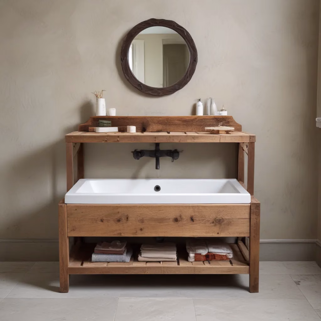 Reclaimed Radiance: Repurposed Furniture for Unique Bath Storage