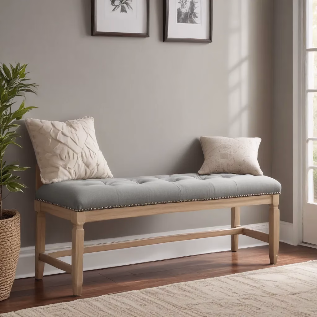 Upholstered Benches Bring Chic Seating to Small Entryways