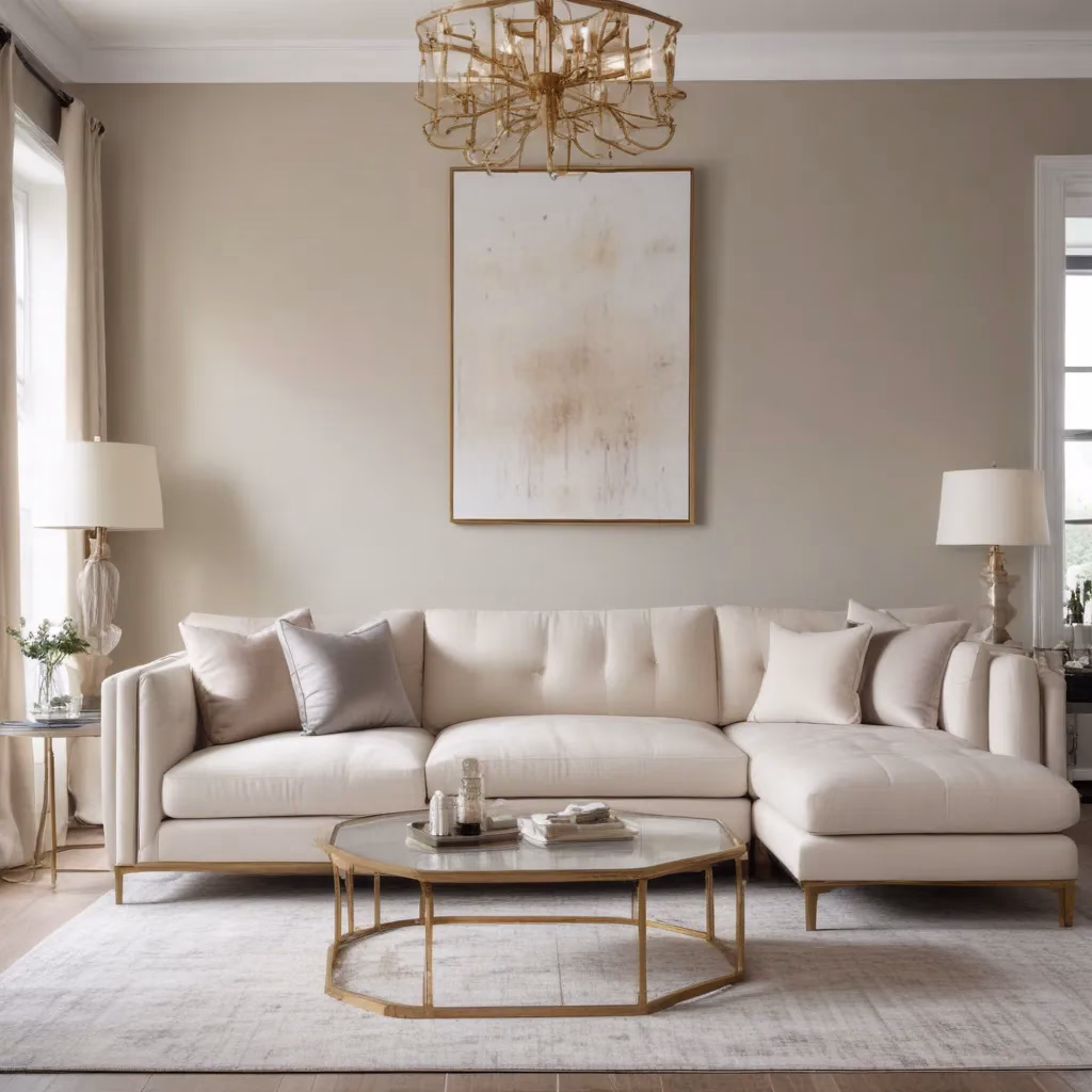 Elevating Neutral Palettes: The Role of Metallic Accents in Modern Sofa Style