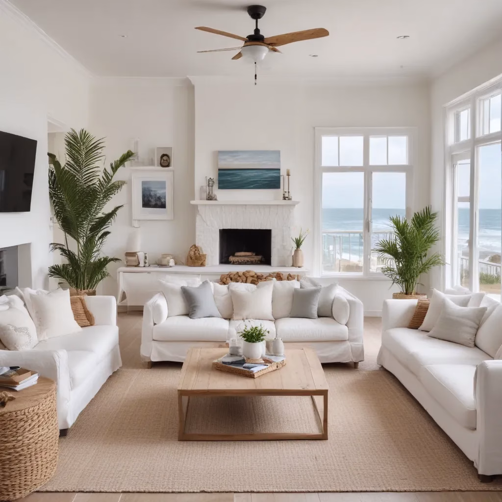 Embracing Coastal Calm with Relaxed and Airy Living Room Aesthetics