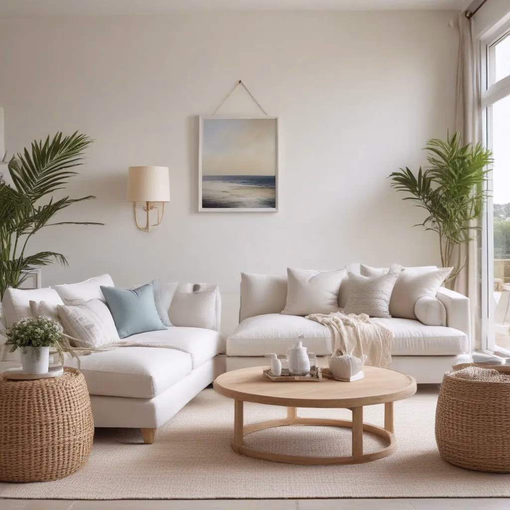 Embracing Coastal Calm with Relaxed and Airy Lounge Décor