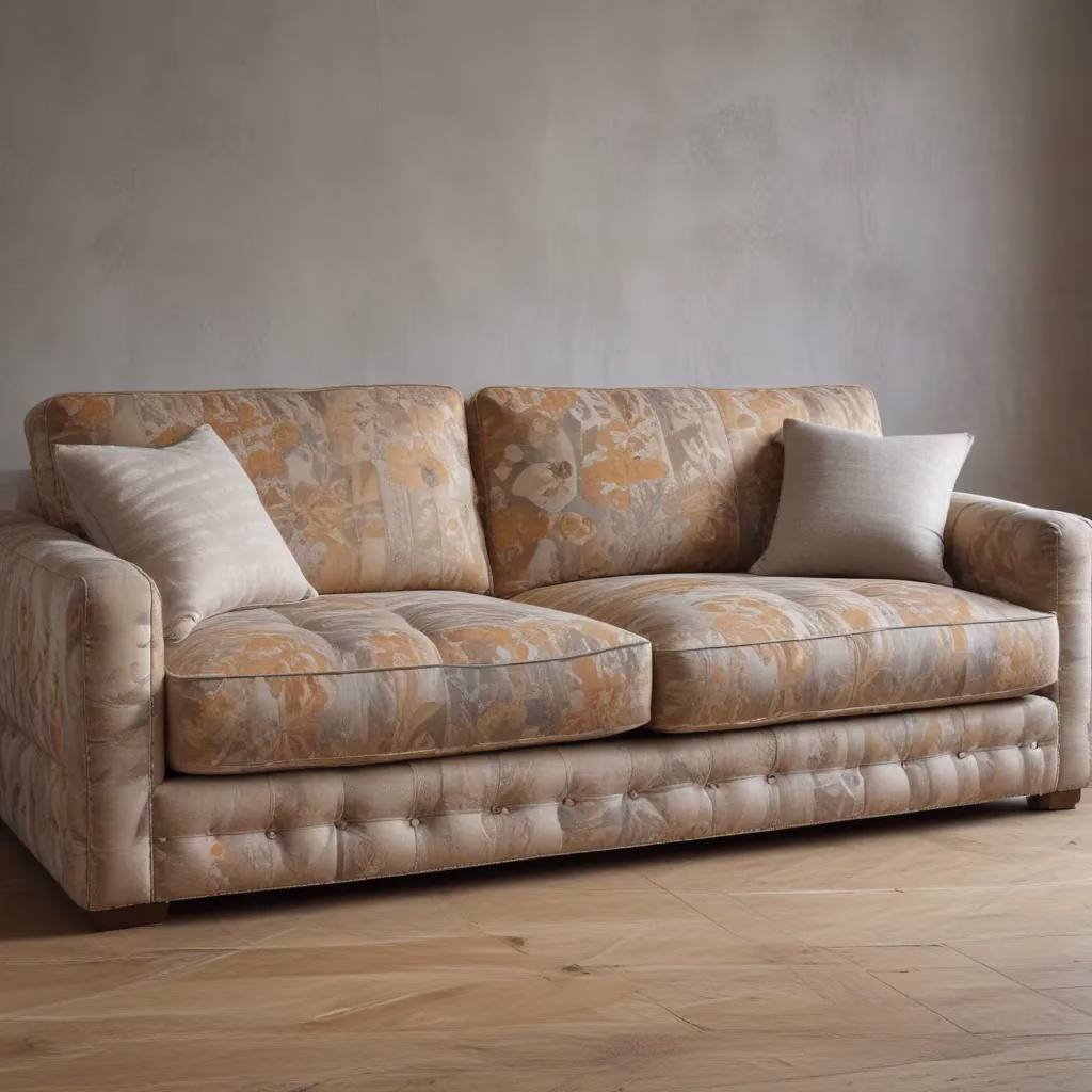Mixing Patterns and Textures for Visually-Striking Sofa Upholstery