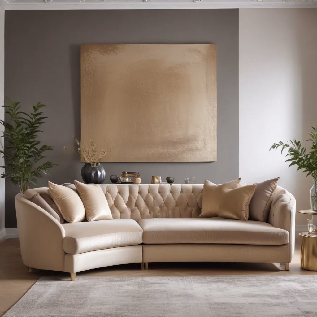 Modern Sofa Trends for Cosy Spaces: Curved Silhouettes and Warm Metallics