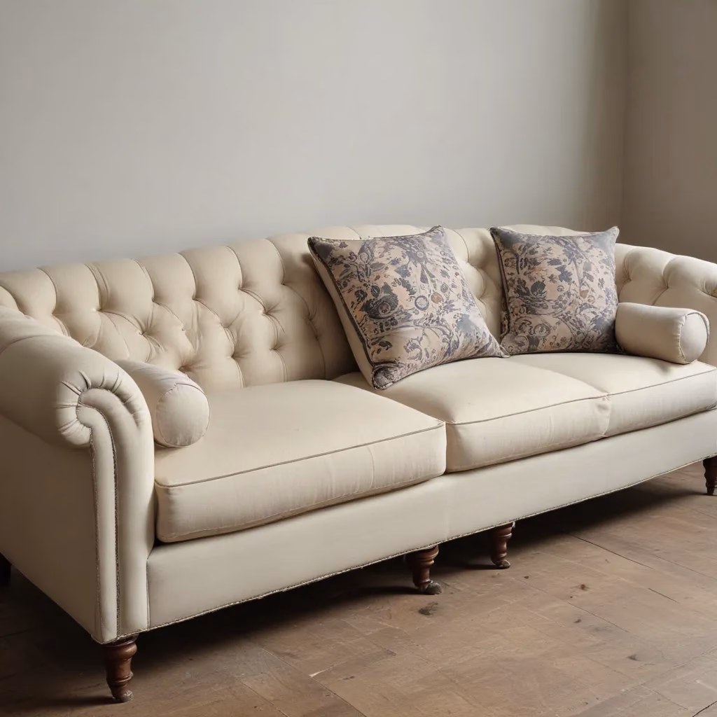 Revitalising a Vintage Sofa with Custom Reupholstery