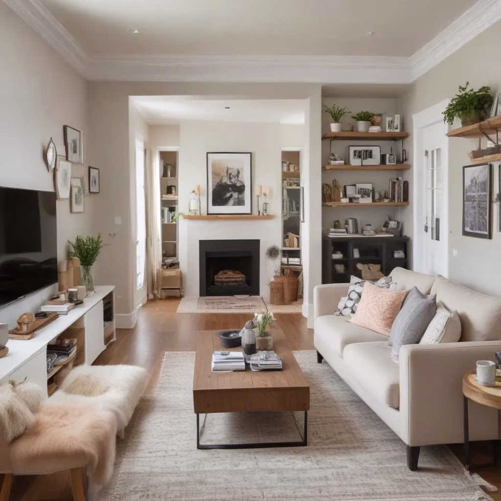 Arranging a Visually Cohesive Living Room in Tiny Spaces